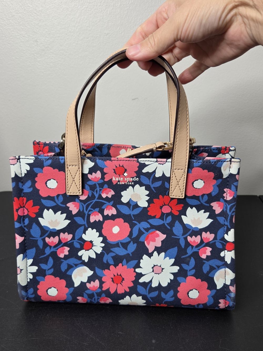 Kate Spade 25th Anniversary Sam Washington Square Small Floral Fabric Tote - Picture 1 of 13